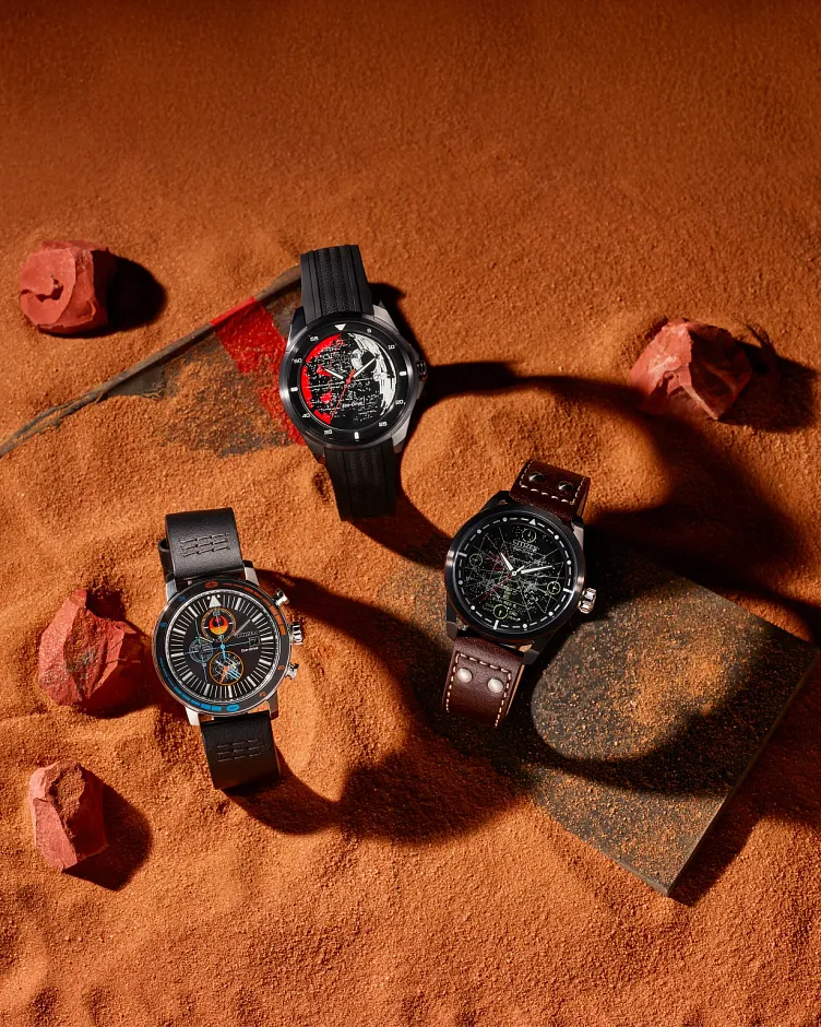 X-Wing and TIE Fighter Black Dial Leather Strap AW1738-05W | CITIZEN X-Wing and TIE Fighter Black Dial Leather Strap AW1738-05W | CITIZEN